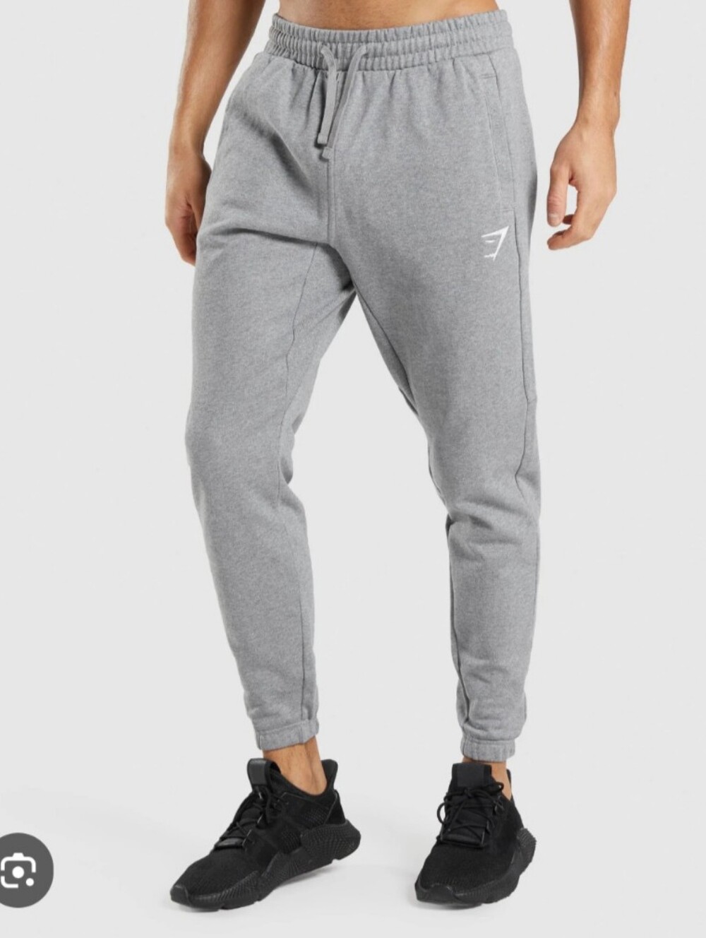 Gymshark Men's Heather Grey Tapered Joggers